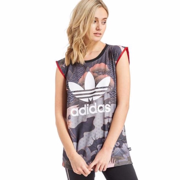 adidas kimono tank top